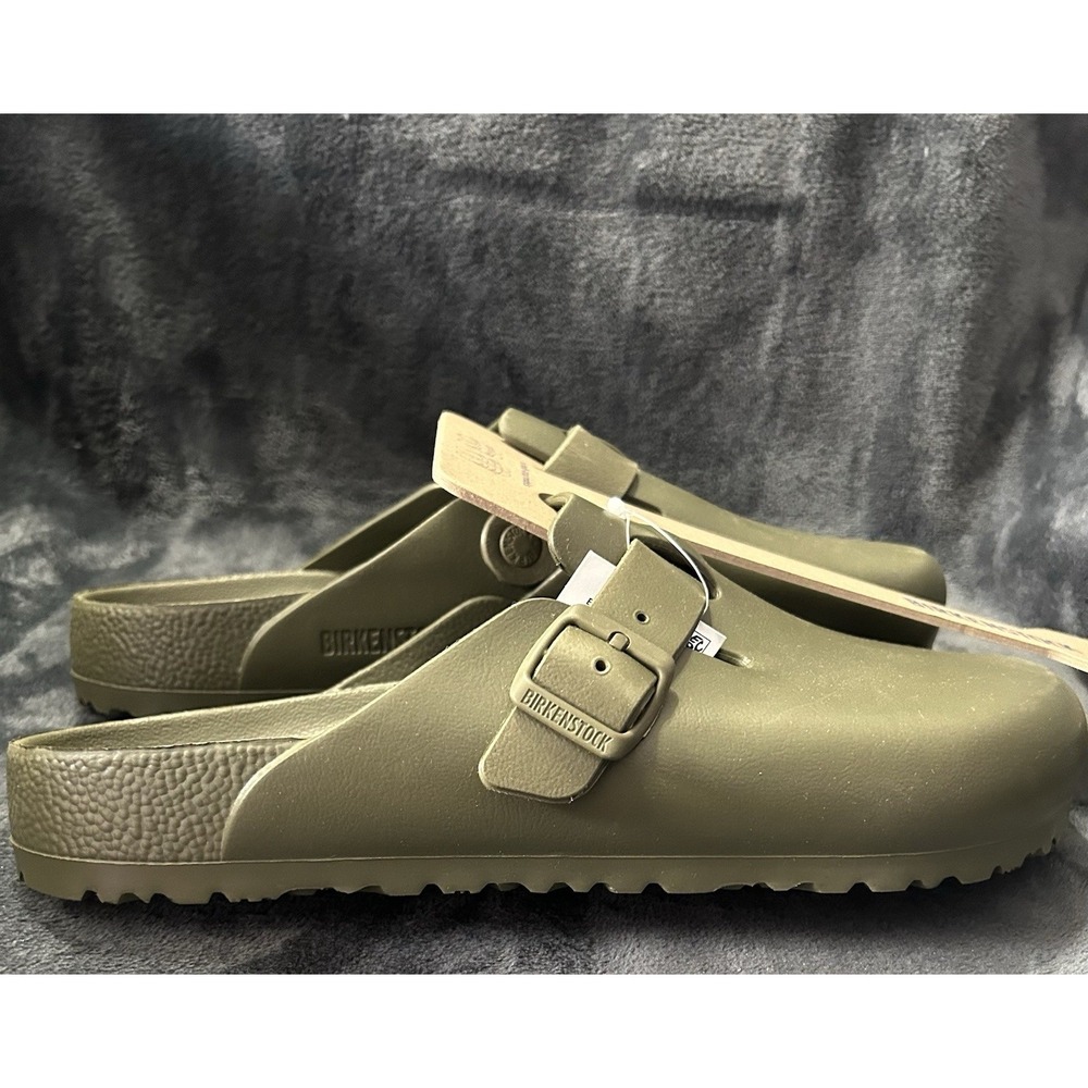 Birkenstock Boston Khaki Eva Size 44 Slip On Clogs Men's Size 11 Shoes